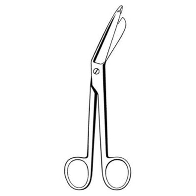 Scissors Bandage Lister Merit 5-1/2" Blunt/Blunt Smooth Angled SS Ea
